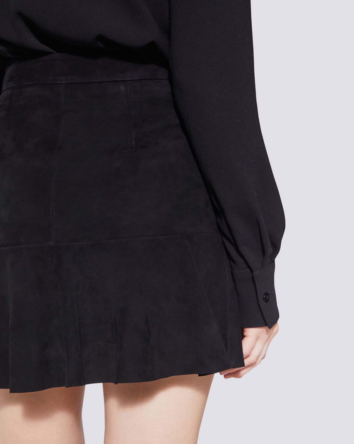 MARANA HIGH WAIST SUEDE MINI SKIRT  image number null