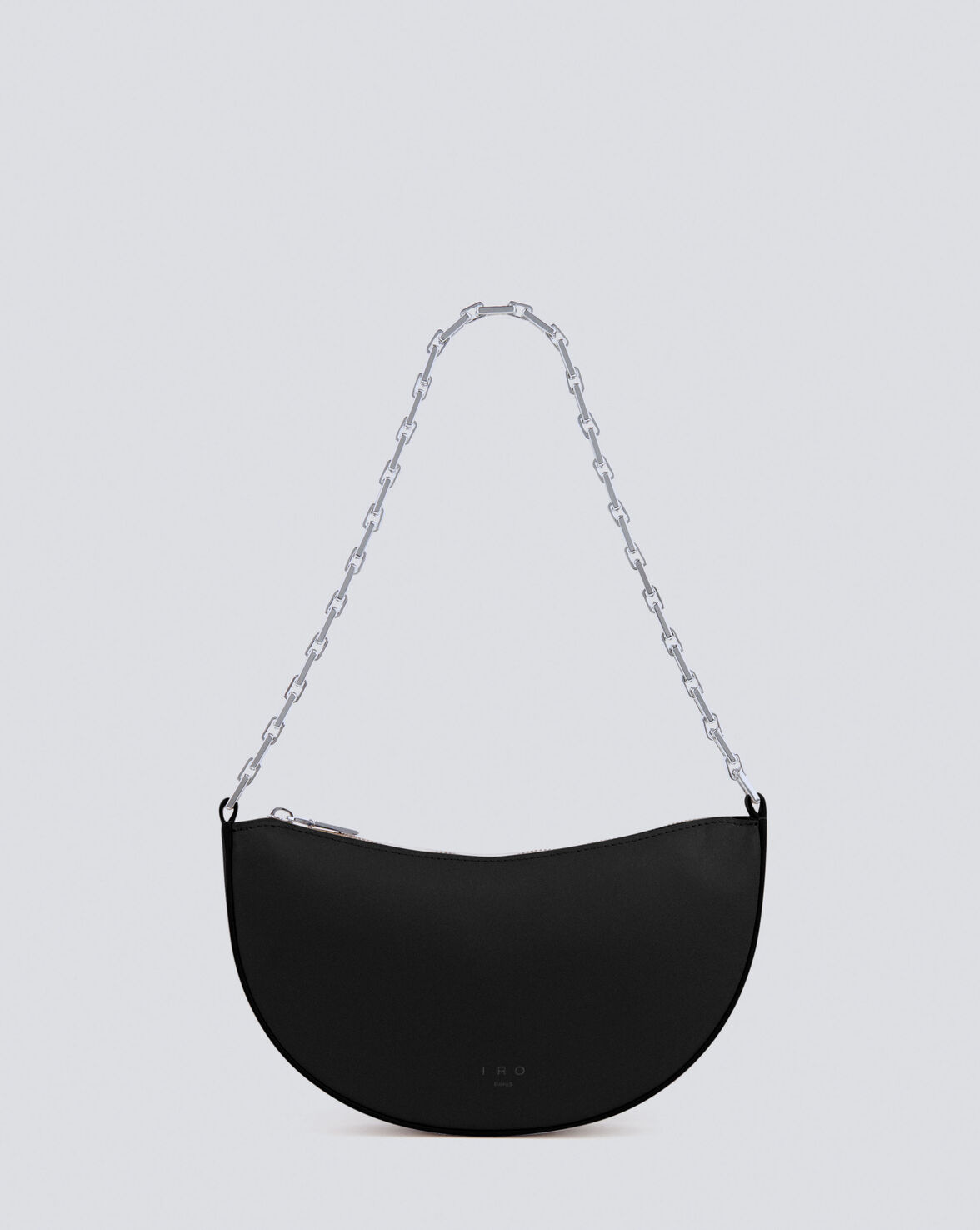 Iro Arcclutch Calfskin Leather Bag With Chain In Black