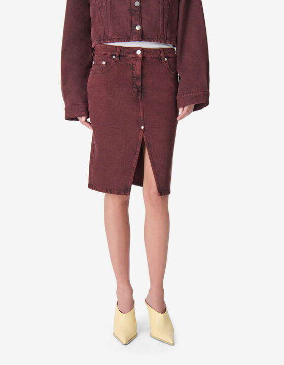 STRAIGHT DENIM SKIRT