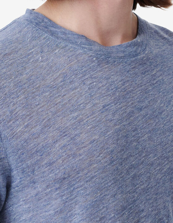 ROUND-NECK LINEN T-SHIRT