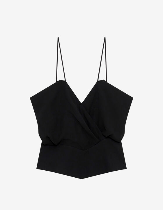 DRAPED TOP WITH STRAPS