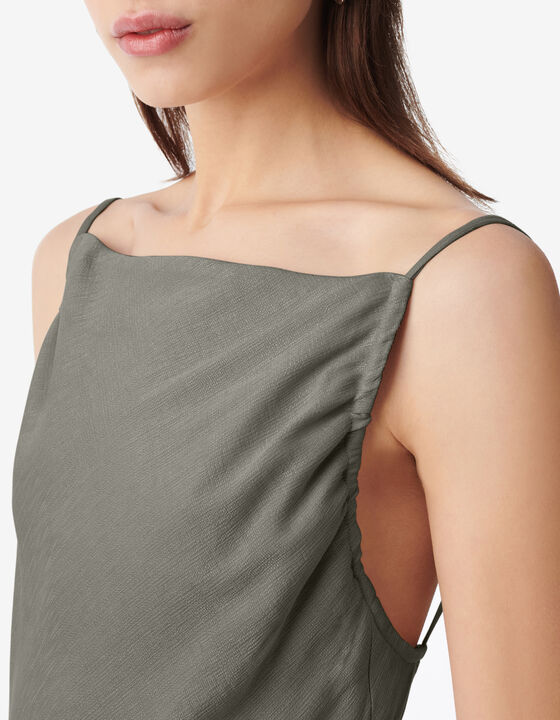 STRAPLESS MIDI DRESS