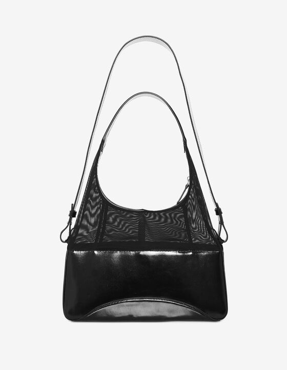 DUAL-MATERIAL HOBO BAG