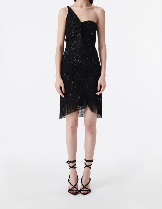 ASYMMETRICAL SEQUIN DRESS