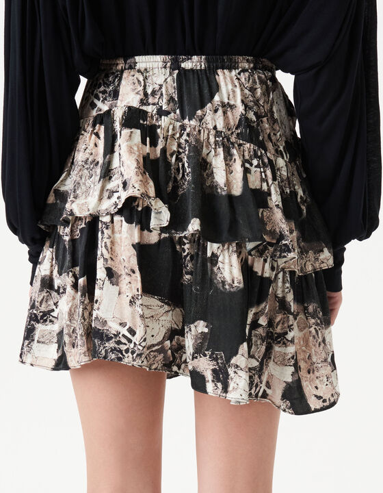 RUFFLED MINI-SKIRT