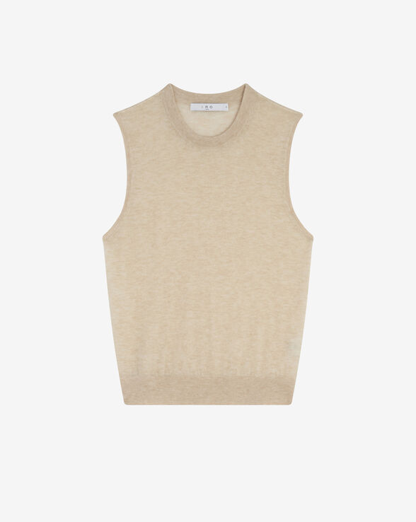 LUCILLA SLEEVELESS CASHMERE SWEATER