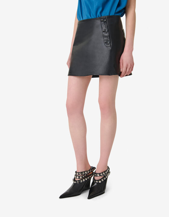 JUPE COURTE EN CUIR