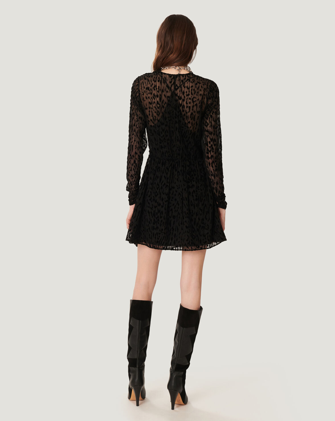 LAYANA LONG SLEEVE MINI DRESS image number null