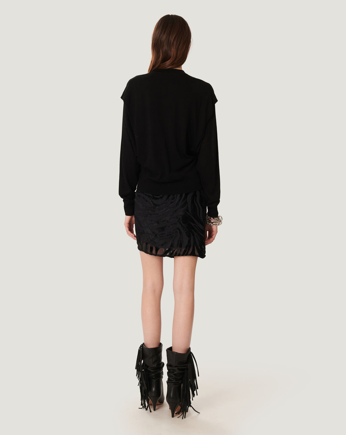 ROYCE STRUCTURED SHOULDER SWEATER image number null