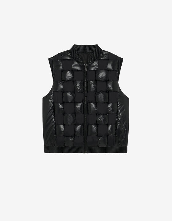 SHINY SLEEVELESS DOWN JACKET