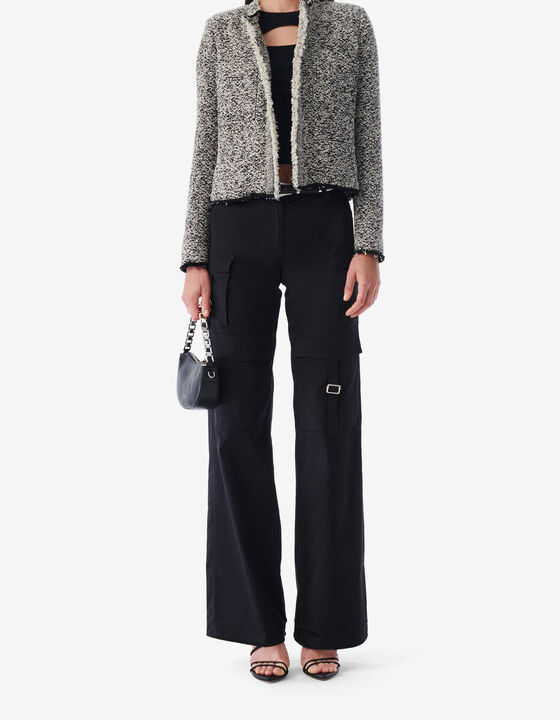 VESTE FRANG&Eacute;E EN TWEED