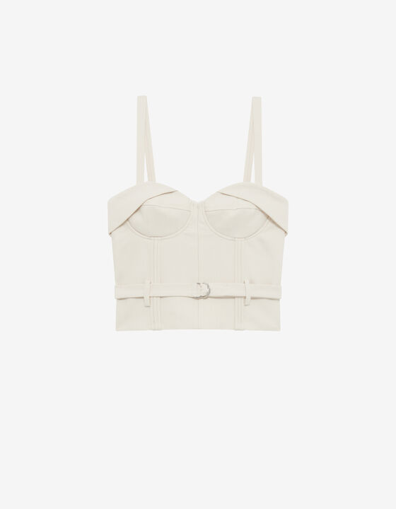BELTED BUSTIER TOP