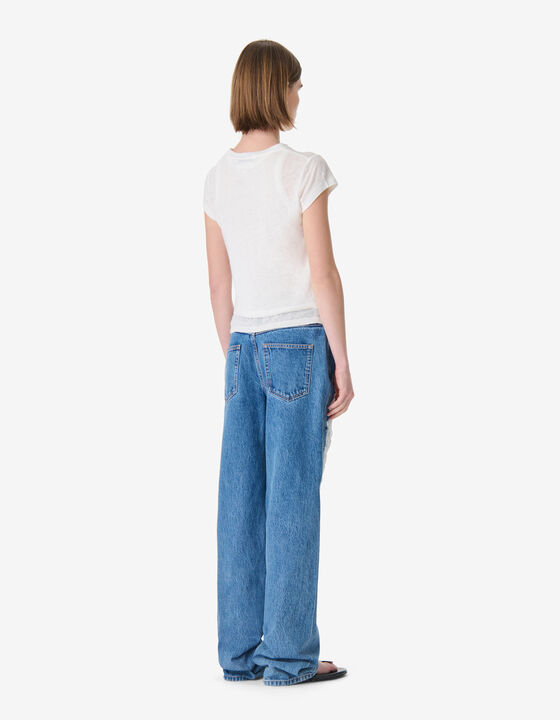 LINEN V-NECK T-SHIRT